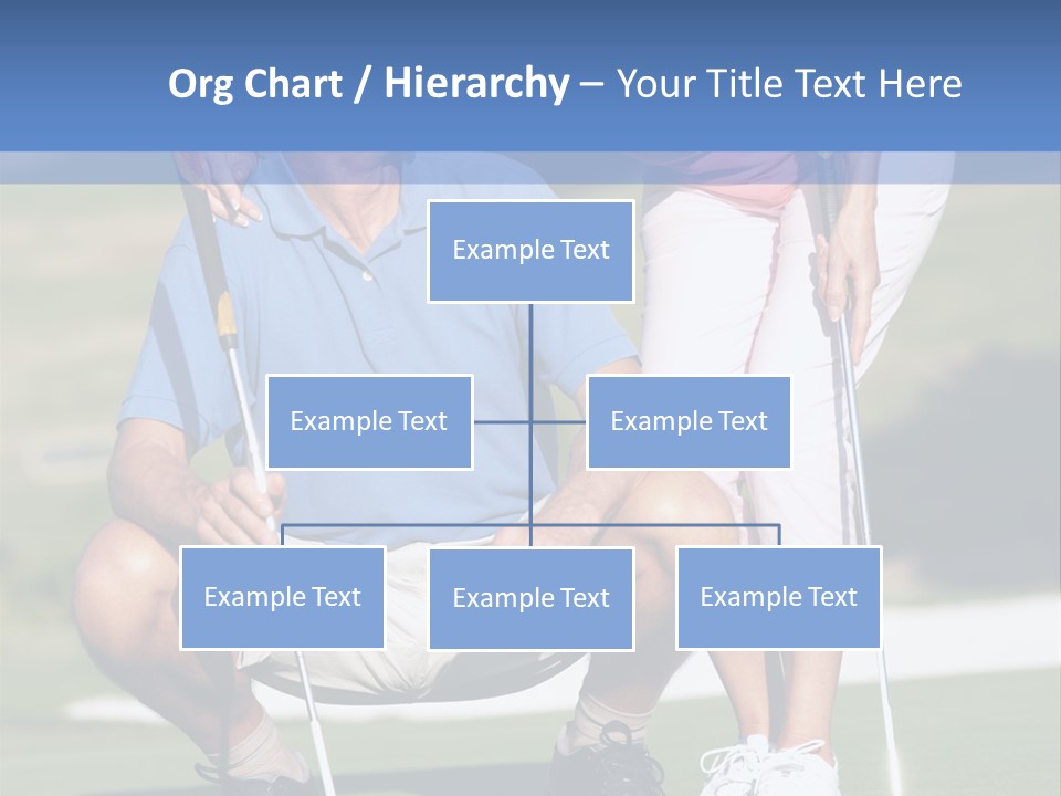 Couple Golfing PowerPoint Template