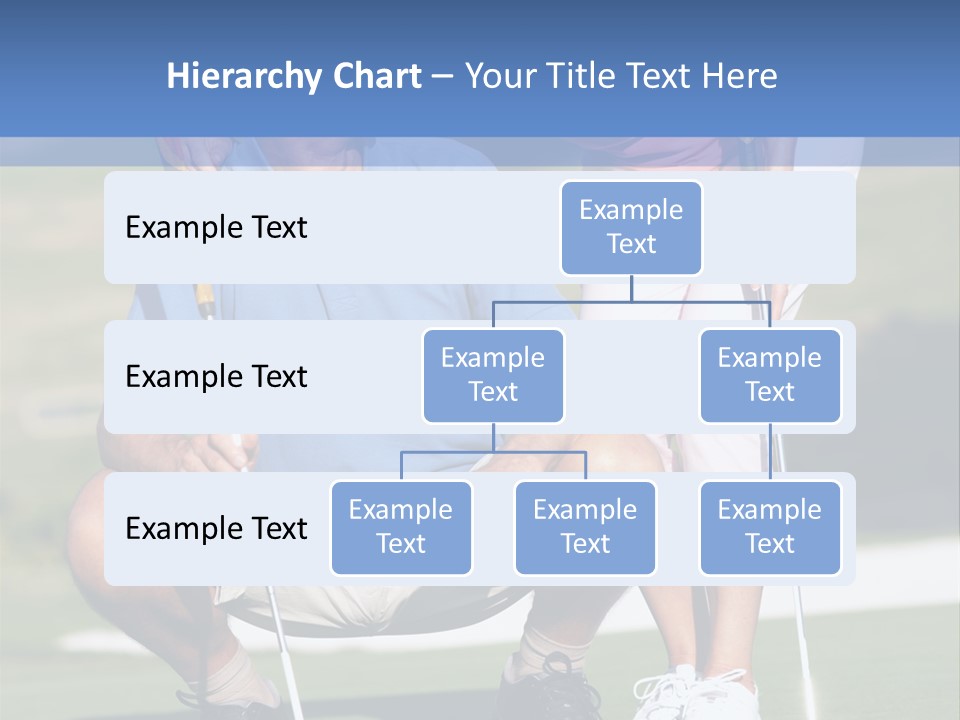 Couple Golfing PowerPoint Template