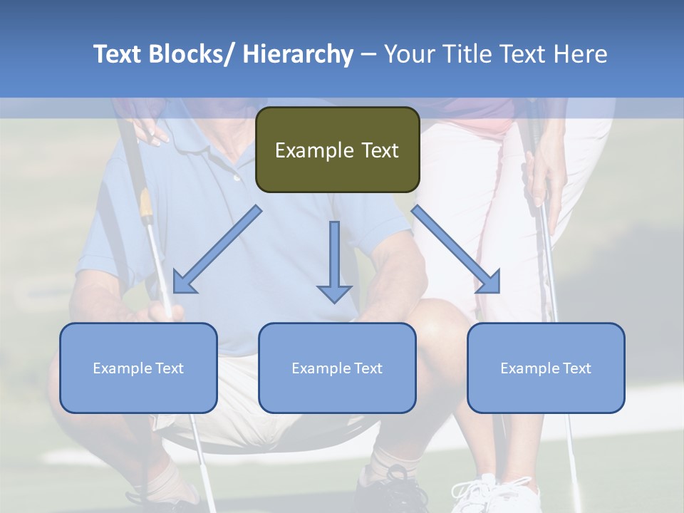 Couple Golfing PowerPoint Template