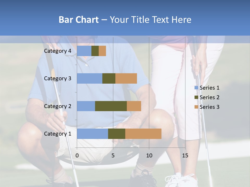 Couple Golfing PowerPoint Template