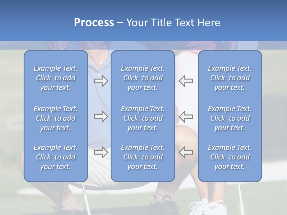 Couple Golfing PowerPoint Template