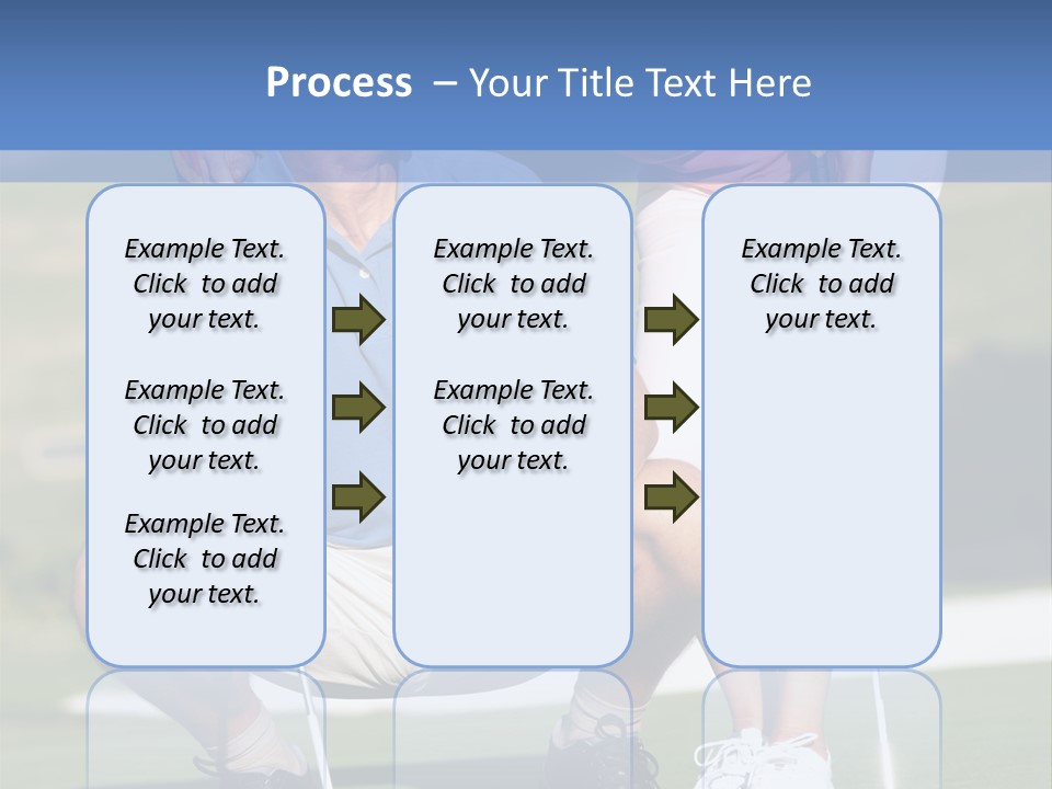 Couple Golfing PowerPoint Template