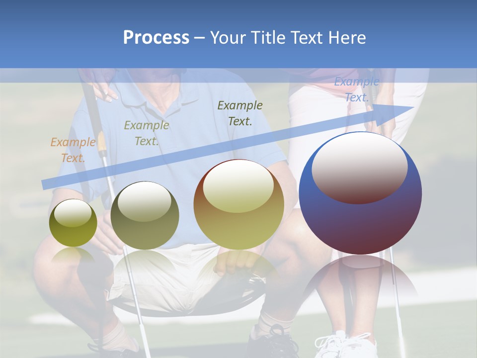 Couple Golfing PowerPoint Template