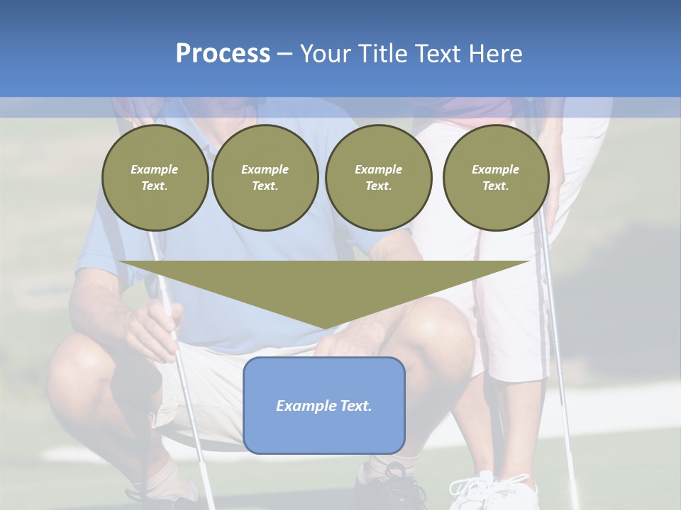 Couple Golfing PowerPoint Template