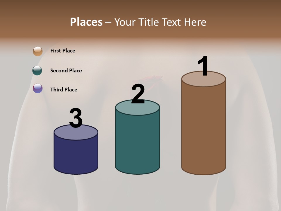 Man With Flowers PowerPoint Template