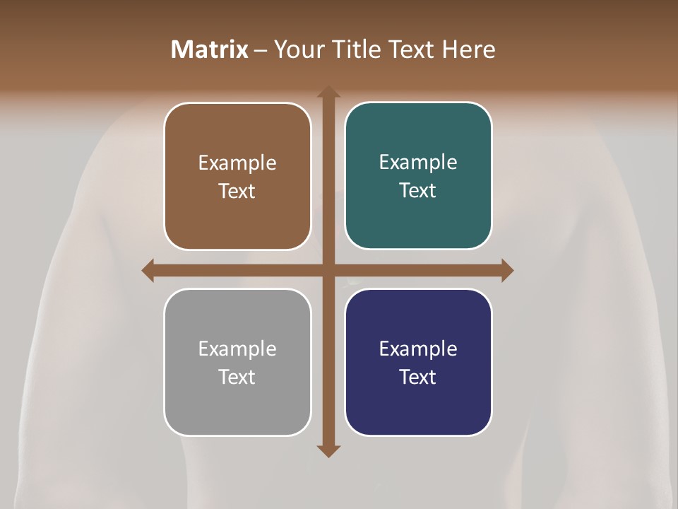 Man With Flowers PowerPoint Template