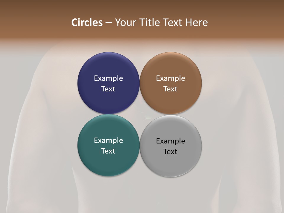 Man With Flowers PowerPoint Template