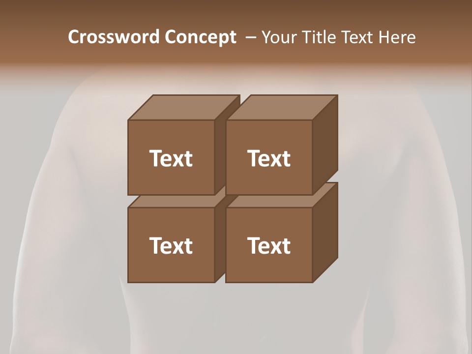 Man With Flowers PowerPoint Template