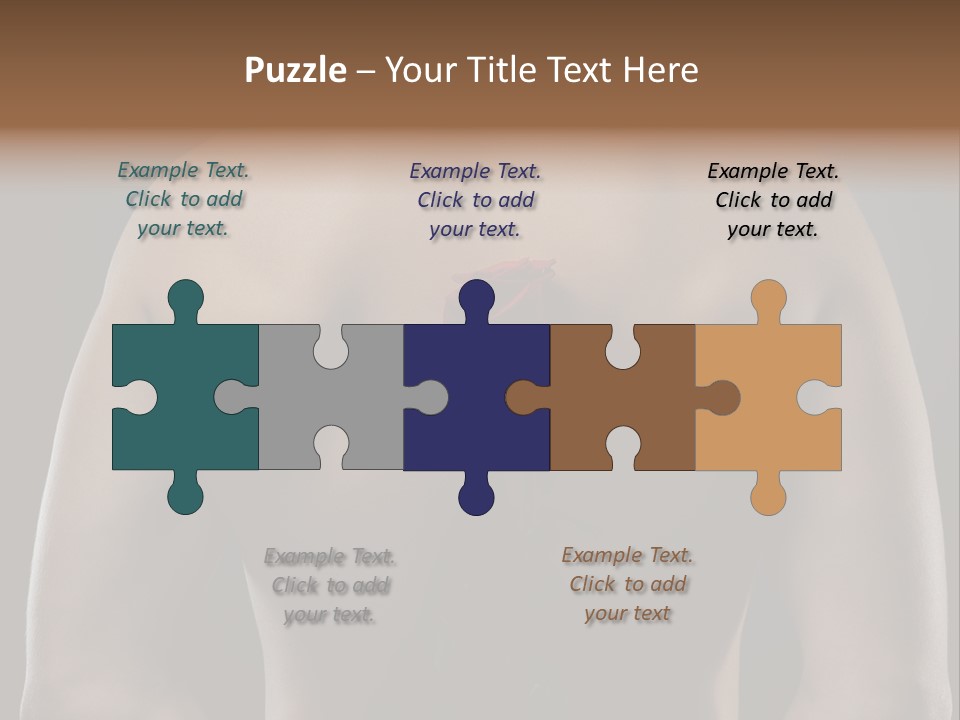 Man With Flowers PowerPoint Template