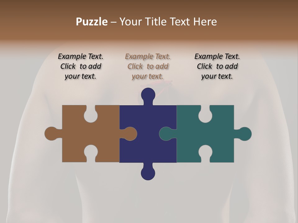 Man With Flowers PowerPoint Template