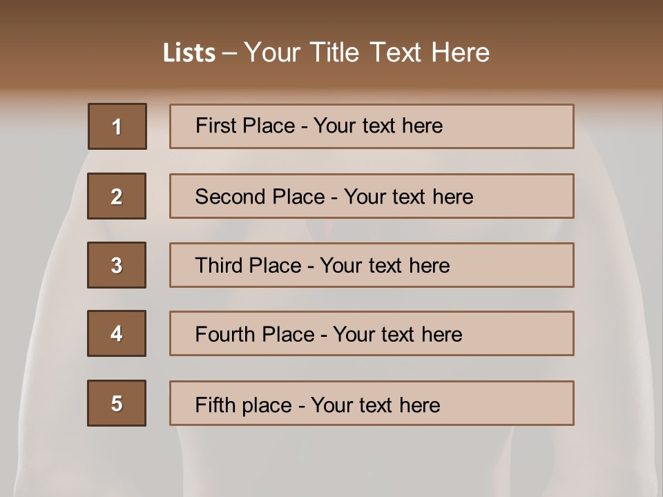 Man With Flowers PowerPoint Template
