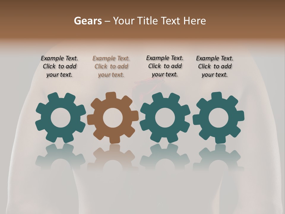 Man With Flowers PowerPoint Template