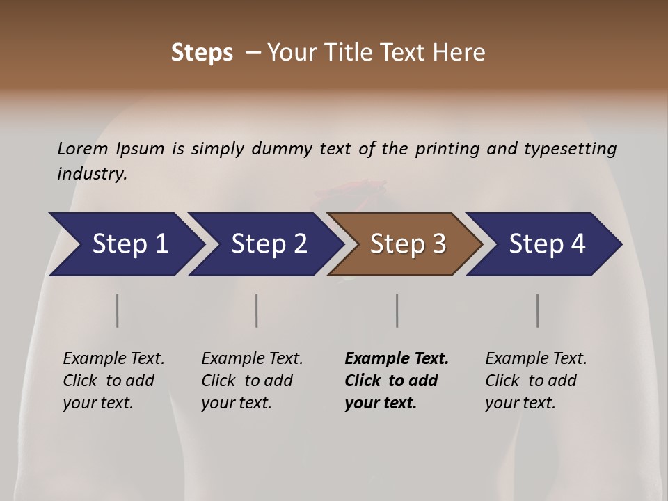 Man With Flowers PowerPoint Template
