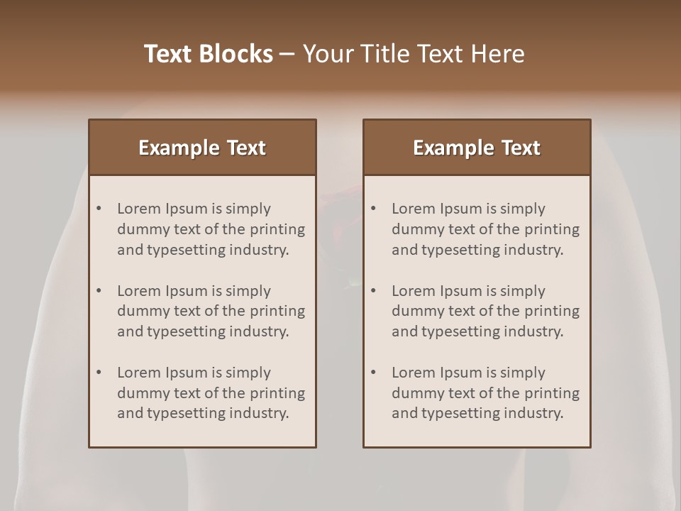 Man With Flowers PowerPoint Template
