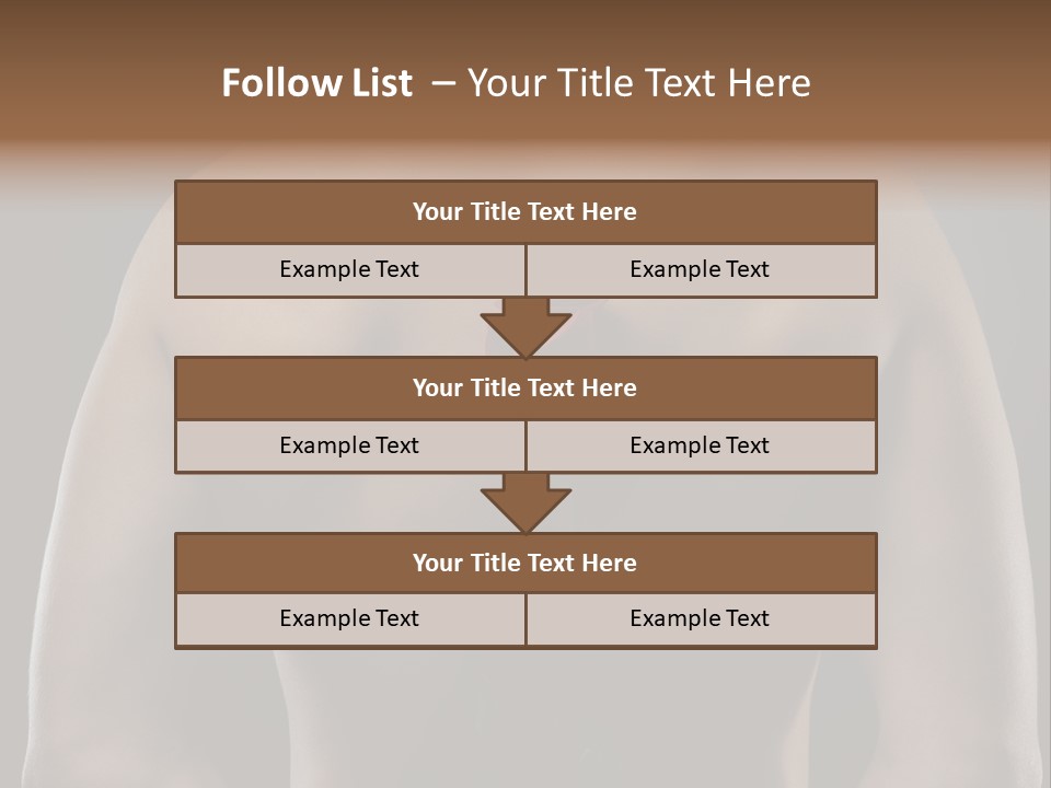 Man With Flowers PowerPoint Template