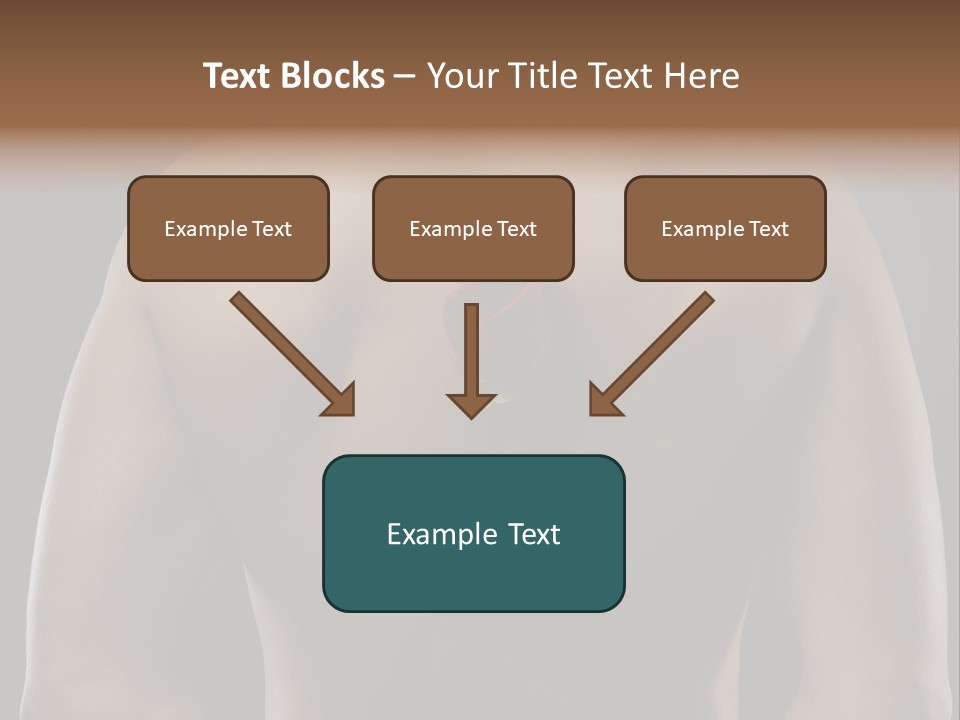 Man With Flowers PowerPoint Template