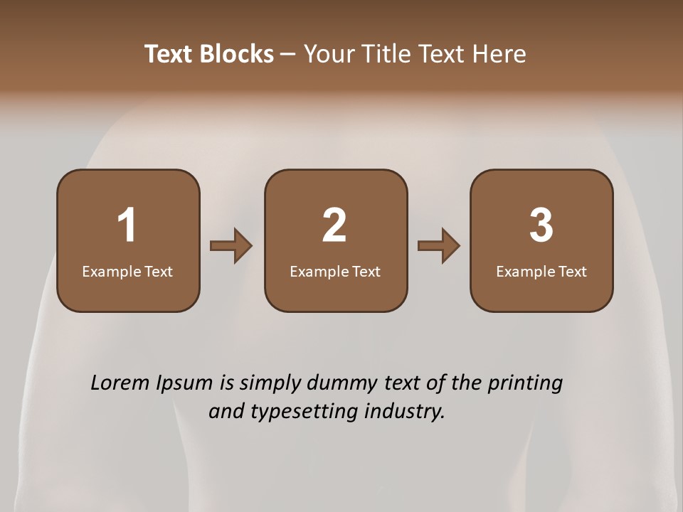 Man With Flowers PowerPoint Template