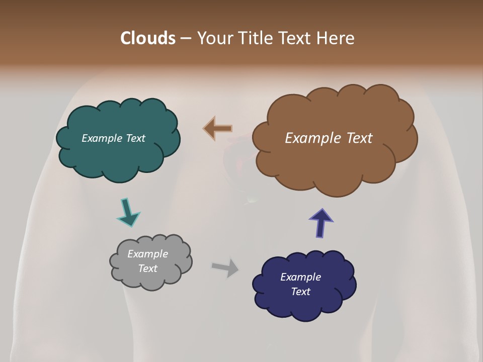 Man With Flowers PowerPoint Template