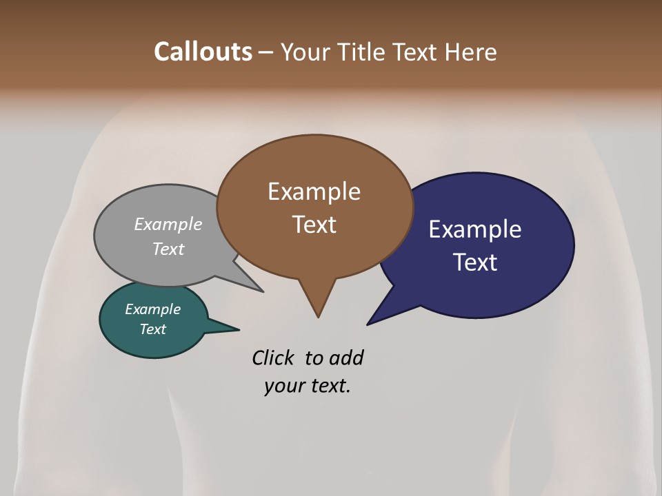 Man With Flowers PowerPoint Template