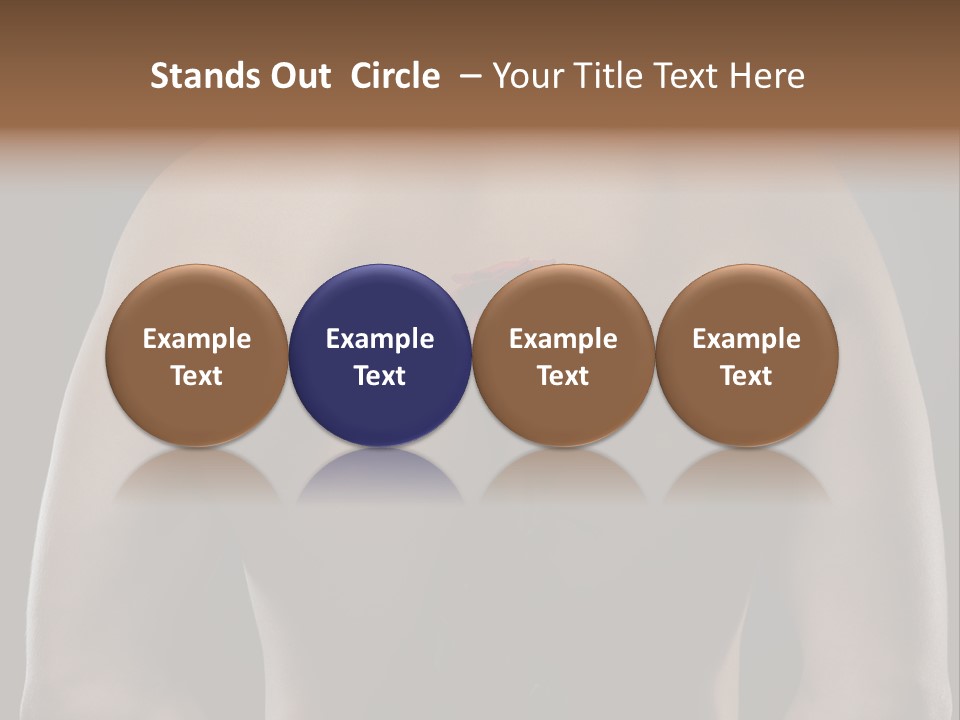 Man With Flowers PowerPoint Template