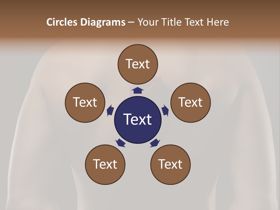 Man With Flowers PowerPoint Template