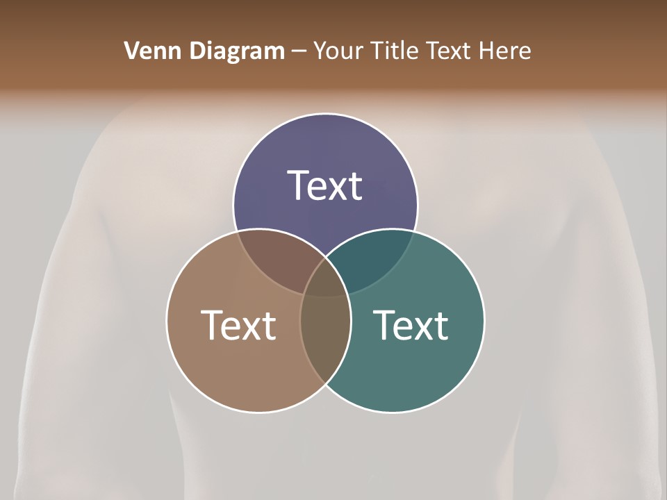 Man With Flowers PowerPoint Template