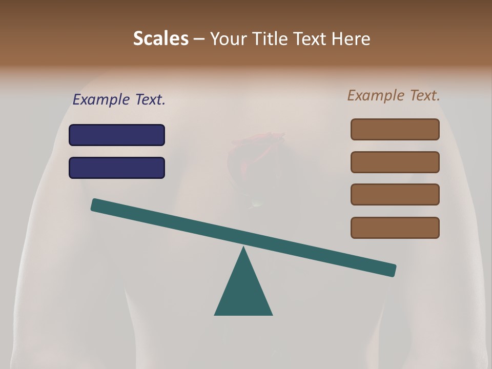 Man With Flowers PowerPoint Template