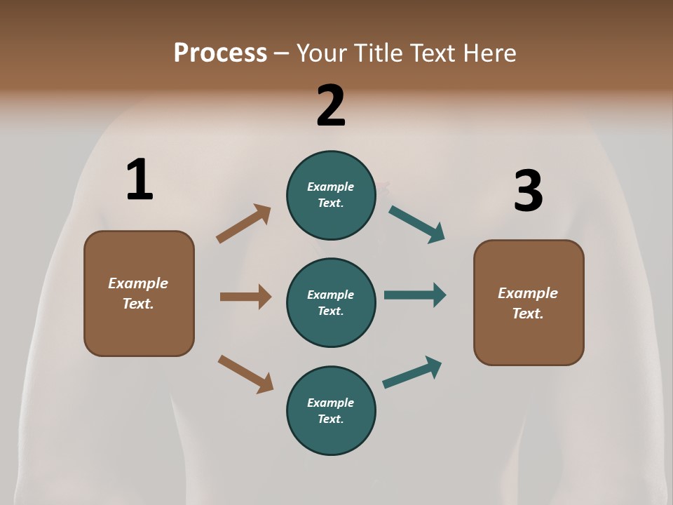Man With Flowers PowerPoint Template