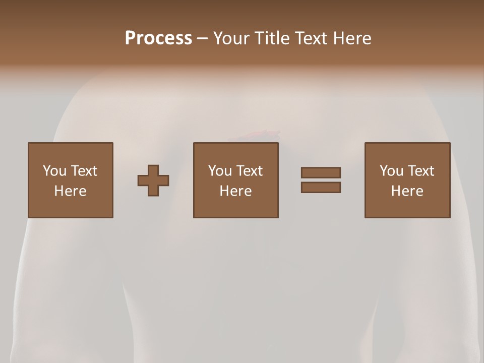 Man With Flowers PowerPoint Template