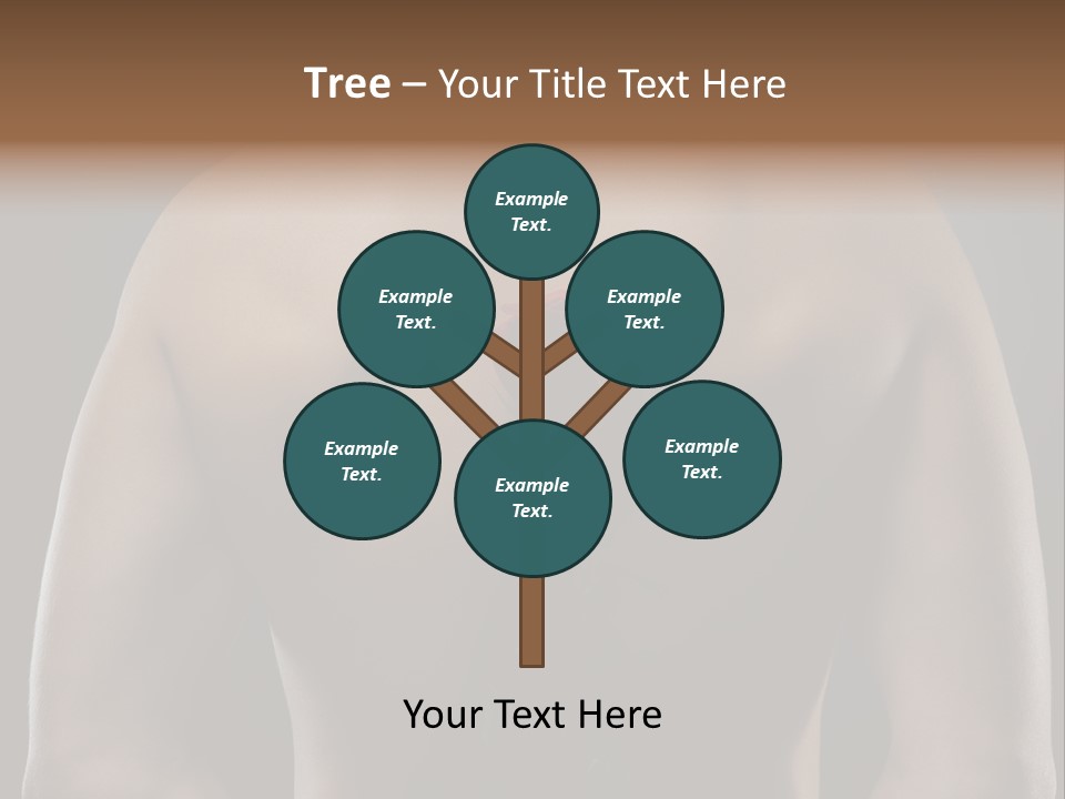 Man With Flowers PowerPoint Template