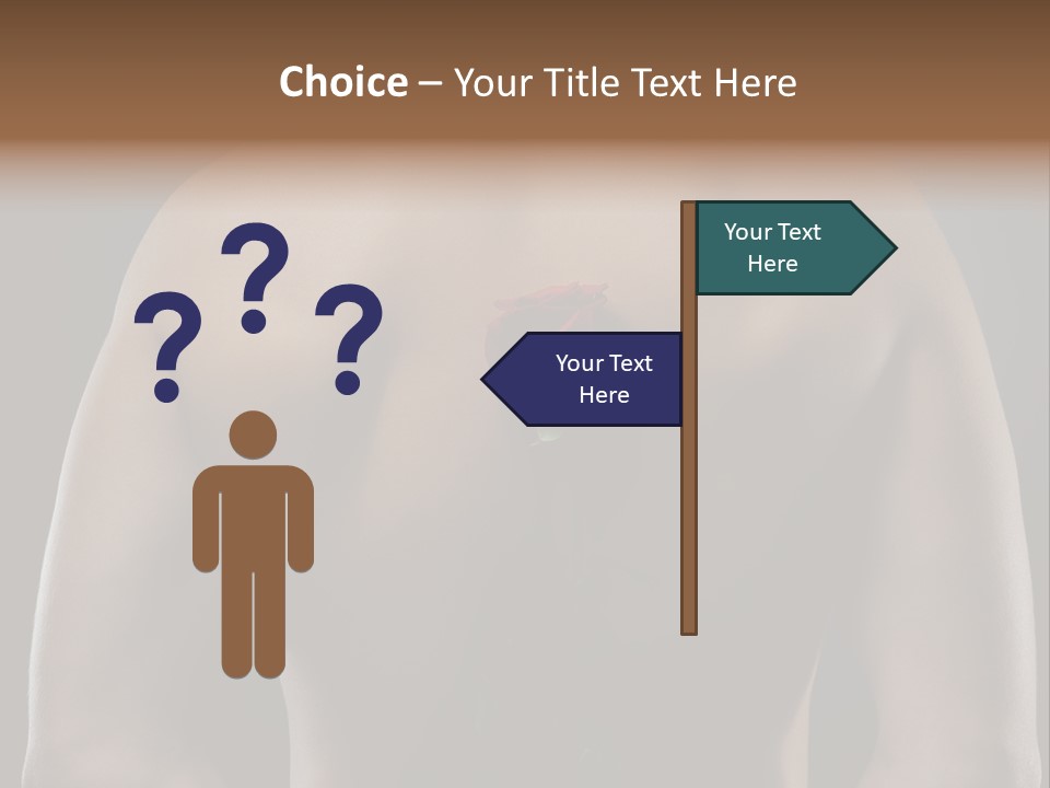 Man With Flowers PowerPoint Template