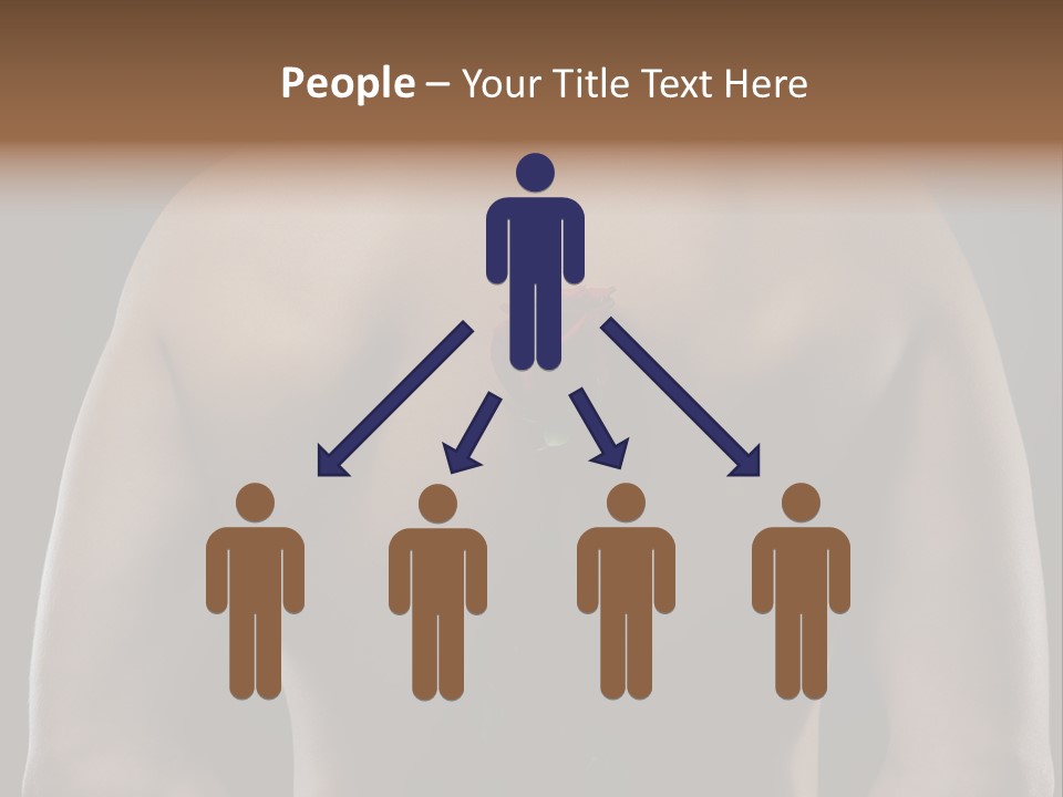 Man With Flowers PowerPoint Template