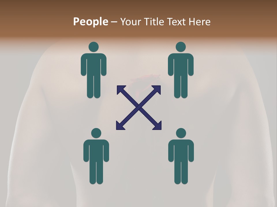 Man With Flowers PowerPoint Template