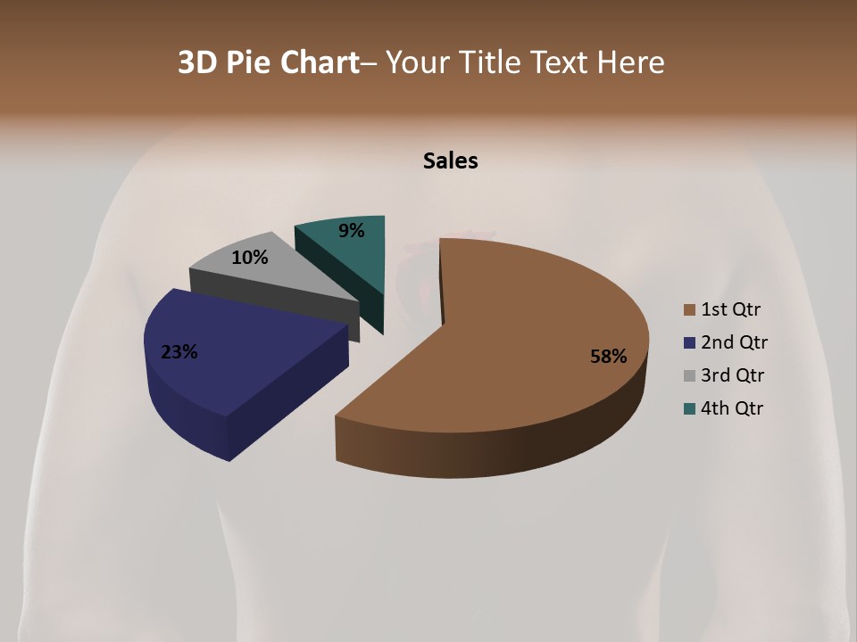Man With Flowers PowerPoint Template