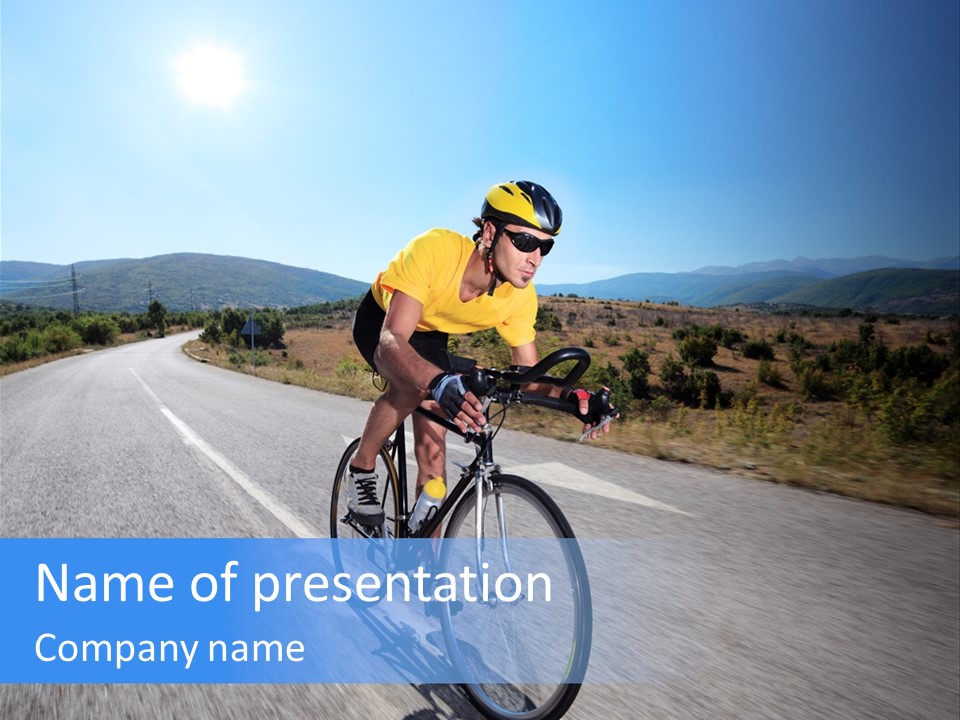Road Biking PowerPoint Template