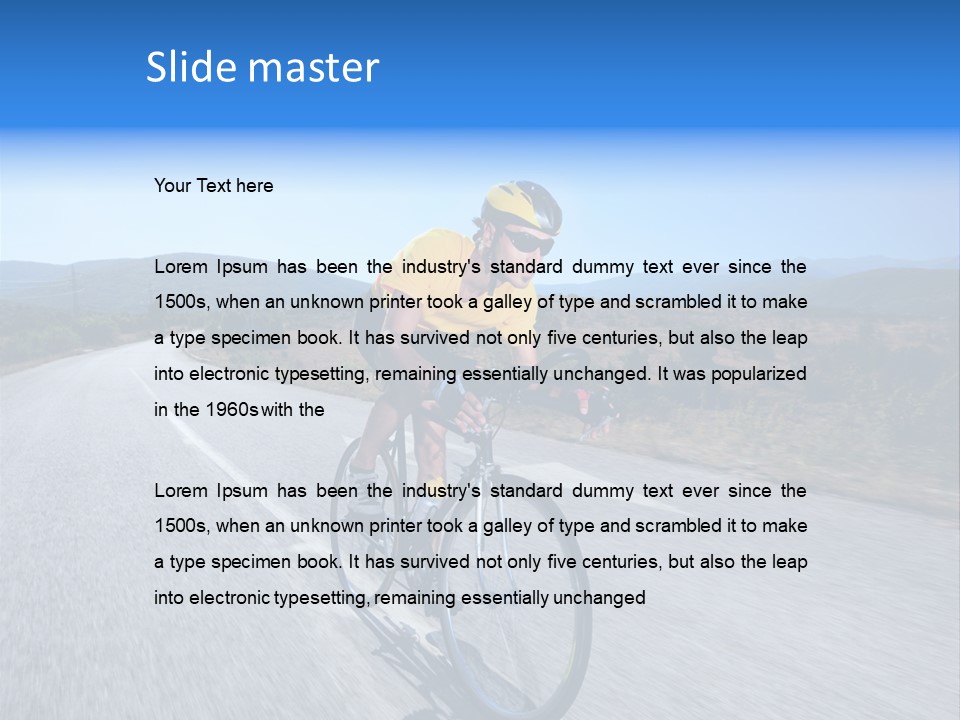 Road Biking PowerPoint Template