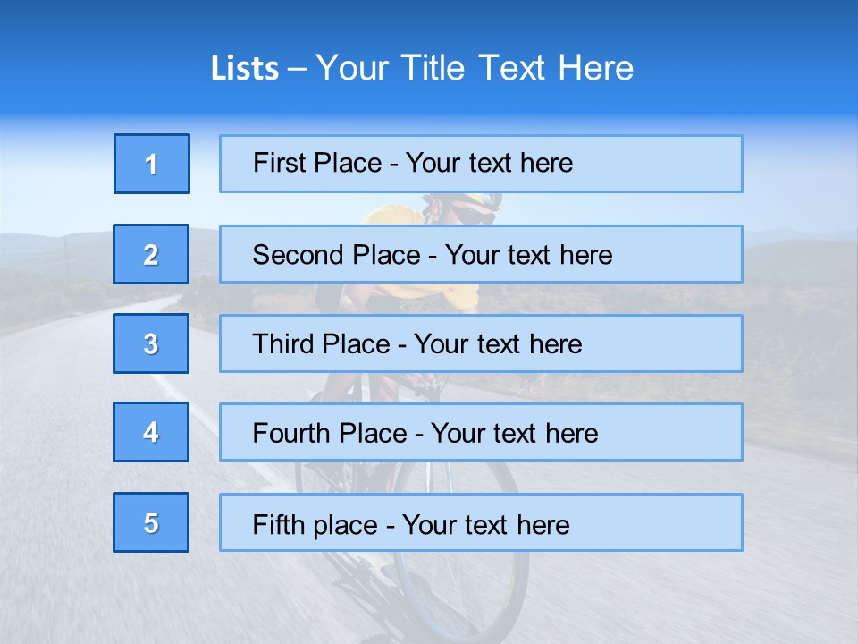 Road Biking PowerPoint Template