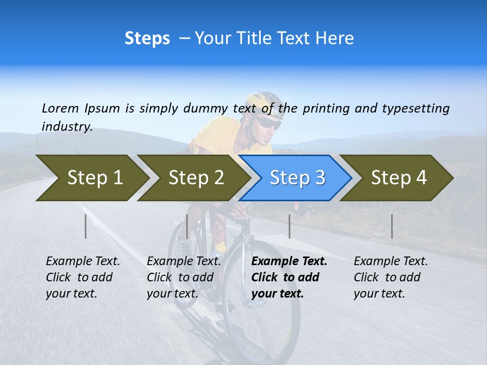 Road Biking PowerPoint Template