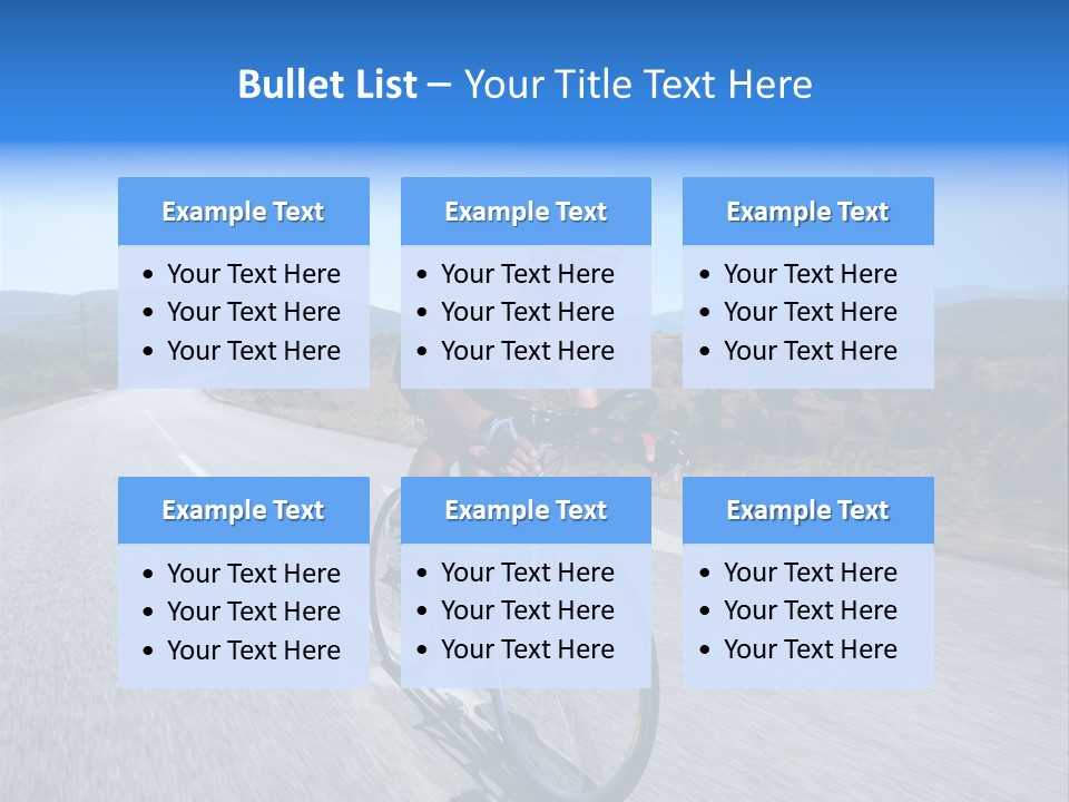 Road Biking PowerPoint Template
