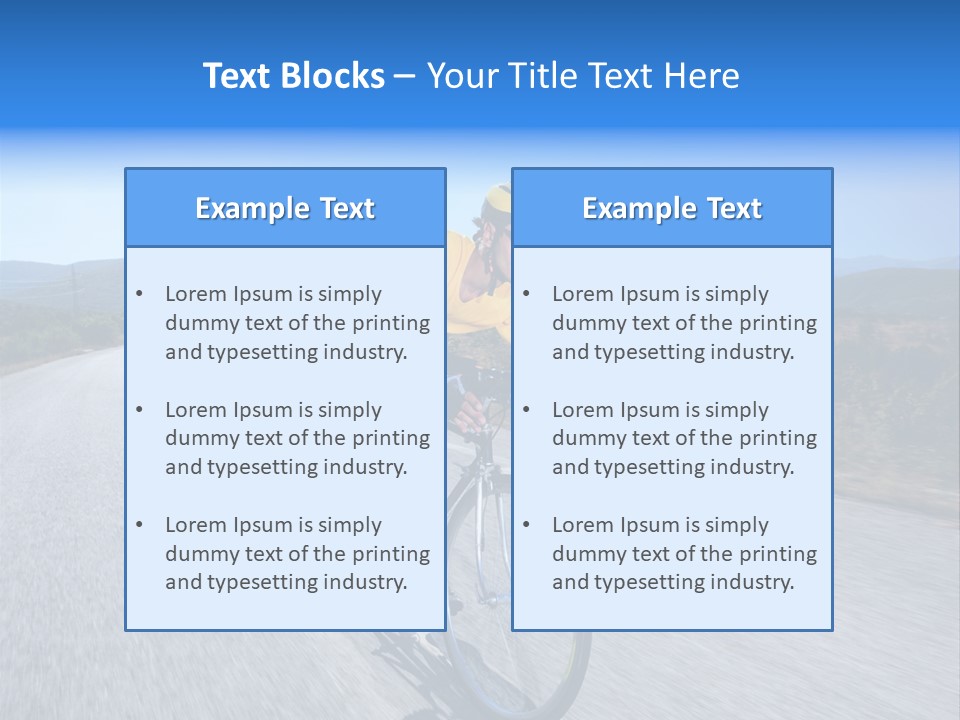 Road Biking PowerPoint Template