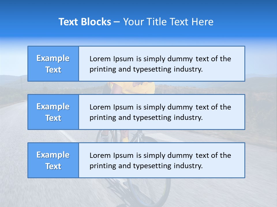 Road Biking PowerPoint Template