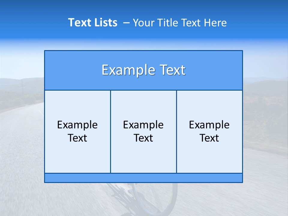 Road Biking PowerPoint Template