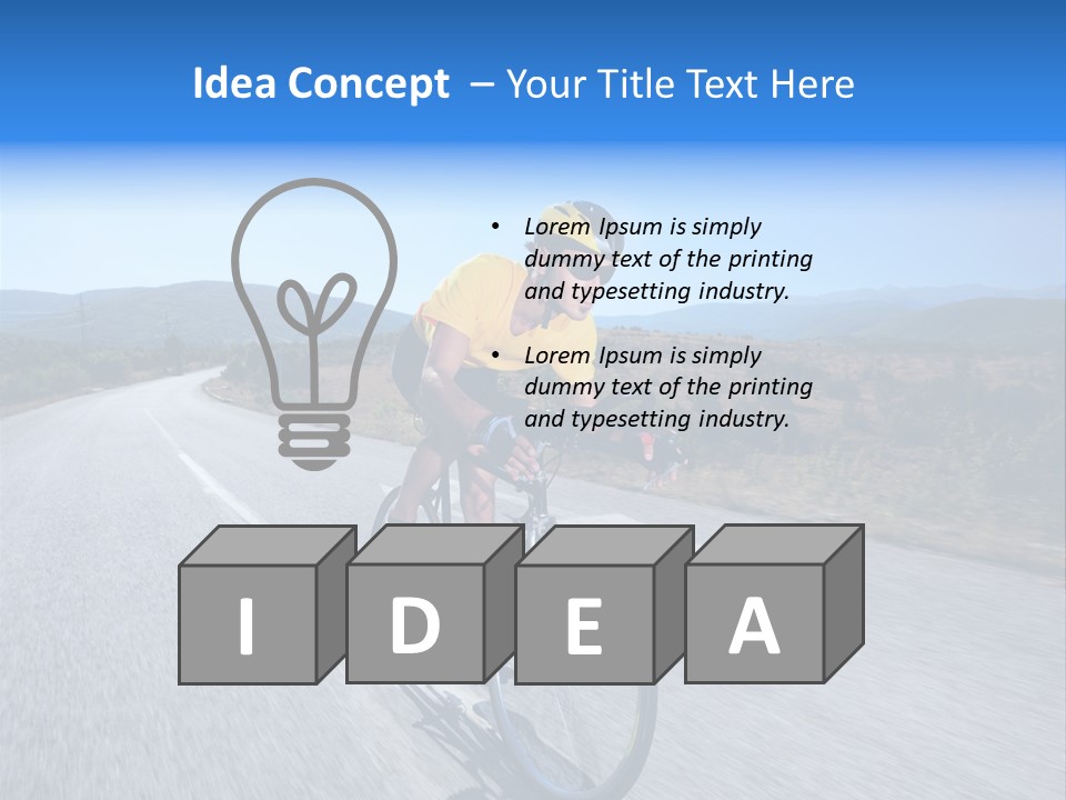 Road Biking PowerPoint Template