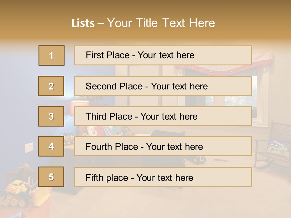 Kids Room PowerPoint Template