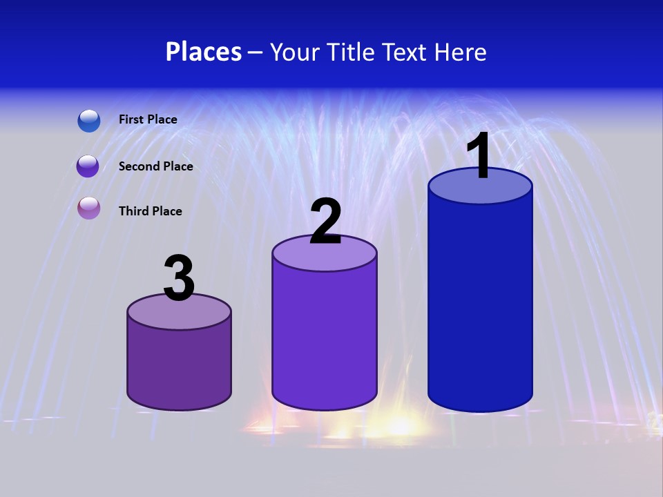 Fountain Lights PowerPoint Template
