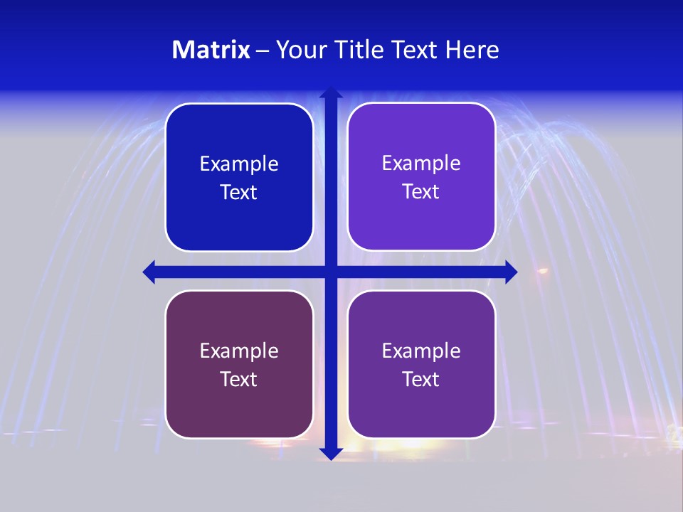 Fountain Lights PowerPoint Template