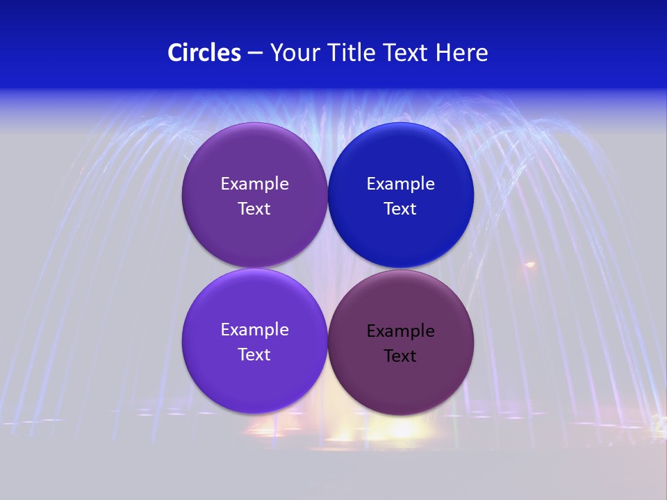 Fountain Lights PowerPoint Template