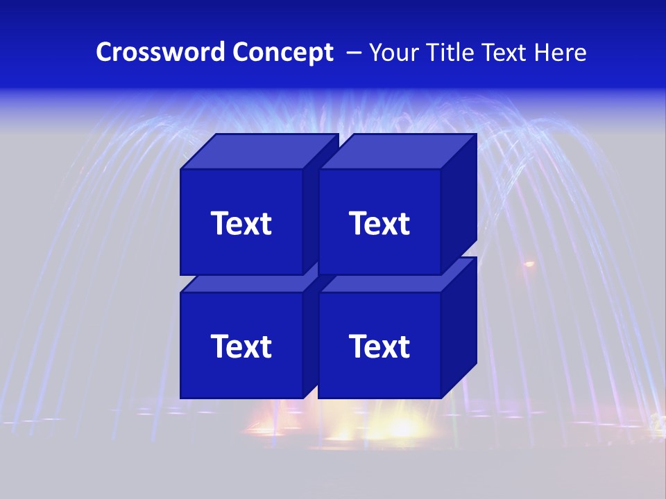Fountain Lights PowerPoint Template