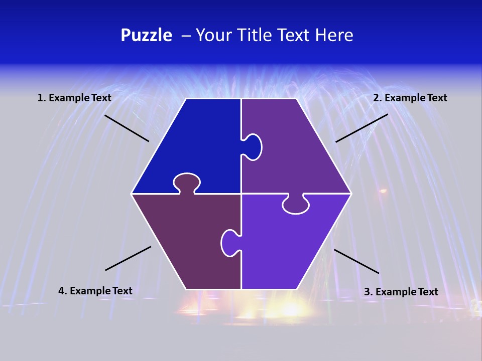 Fountain Lights PowerPoint Template