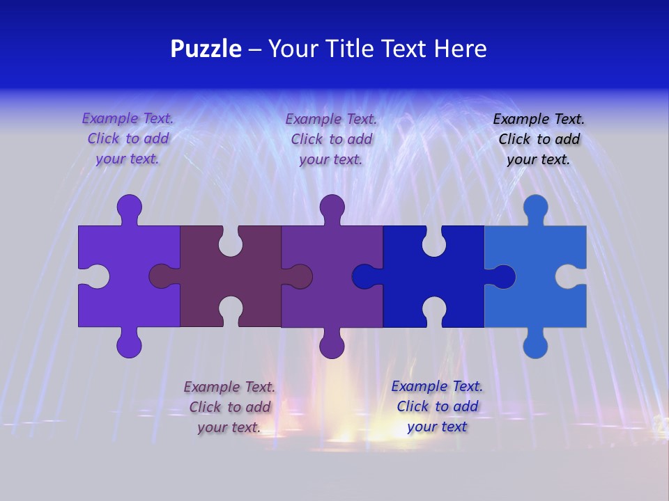 Fountain Lights PowerPoint Template